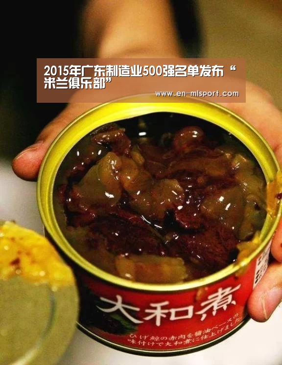 2015年广东制造业500强名单发布“米兰俱乐部”(图4) 米兰俱乐部